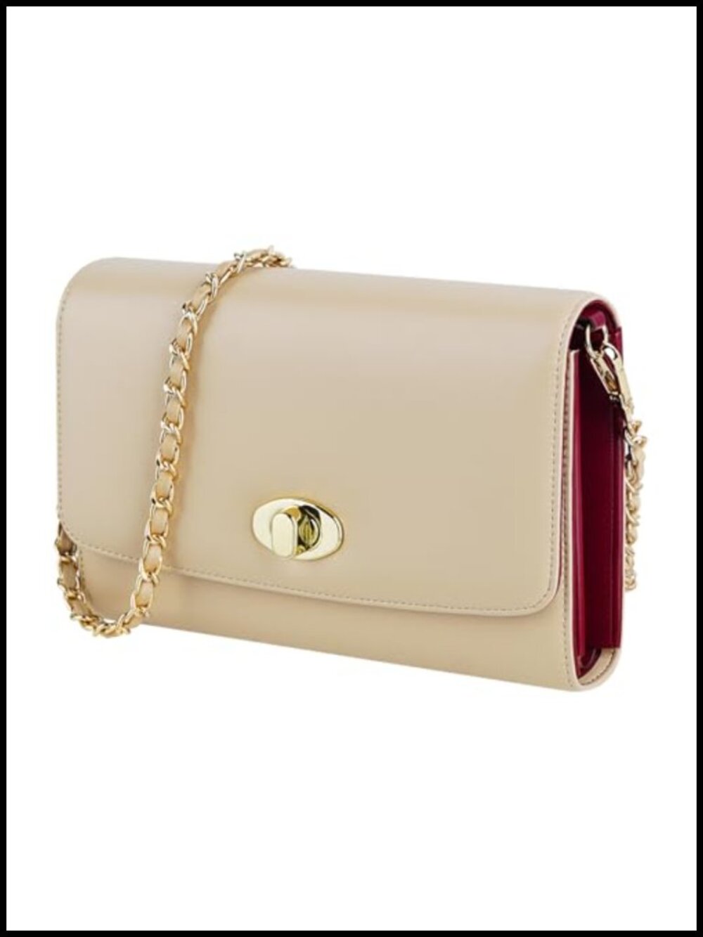 Small PU Leather Crossbody Bag Lightweight Shoulder Purse Everyday Use